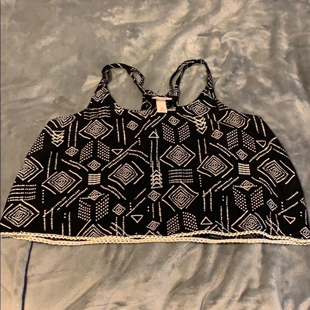 Cropped Flowy Tank Top